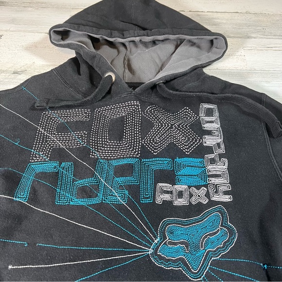 FOX Racing Riders Women’s Hoodie Sweatshirt Pullover Black Size Medium - Picture 2 of 7